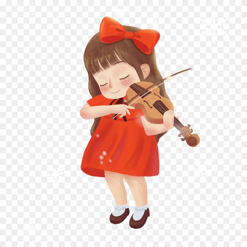 2000x2000 Hand Painted Fresh Beautiful Snow And Psd, Leisure Activities, Violin, Musical Instrument HD PNG Download