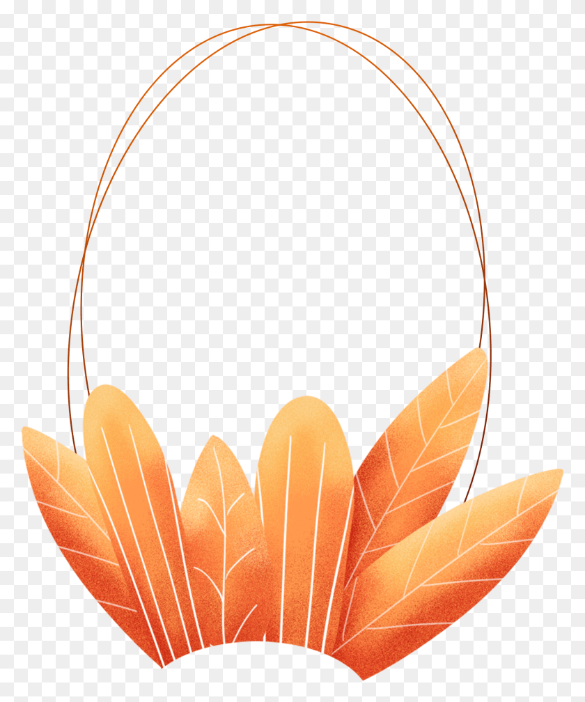 1454x1768 Hand Painted Plants Leaves Coral Orange And Psd Illustration, Leaf, Plant, Accessories HD PNG Download