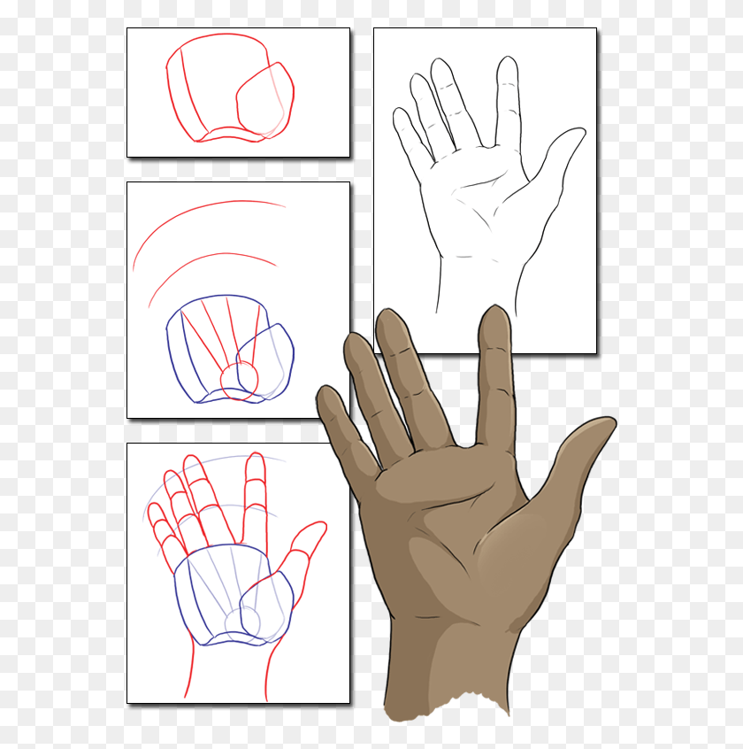 Hand Palm Tutorial Drawings Drawing, Text Descargar HD PNG