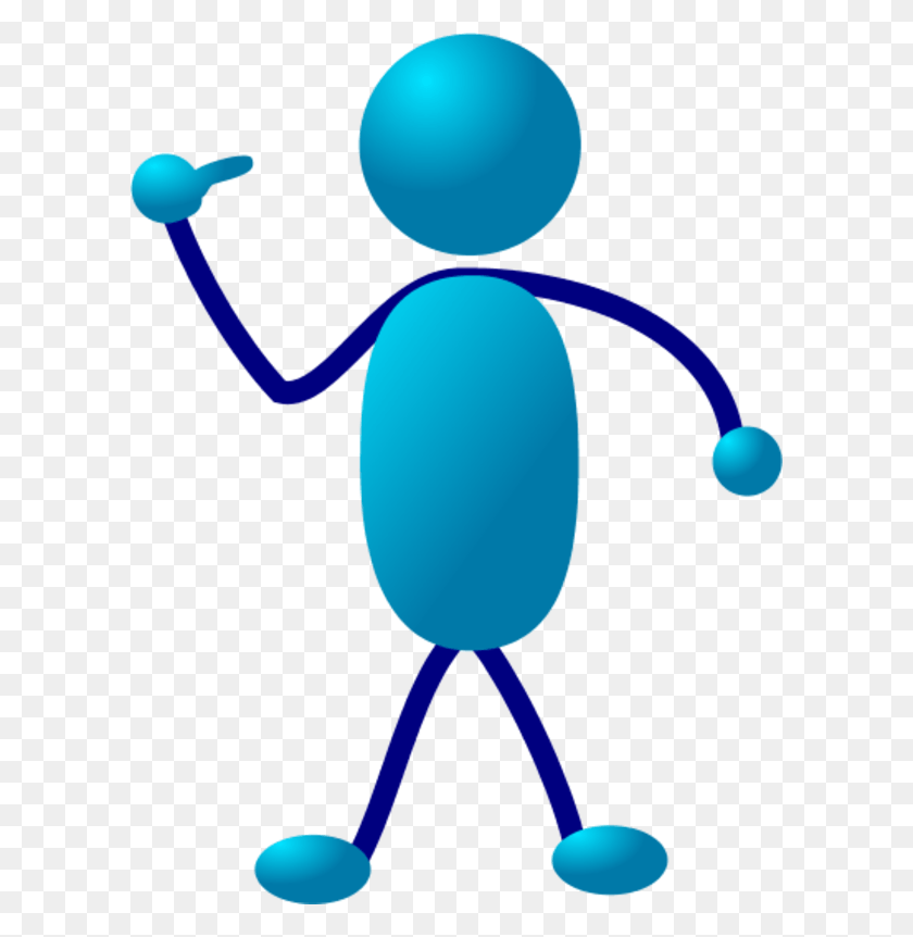 600x802 Hand Pointing Clipart Stickman Clipart, Balloon, Ball, Animal HD PNG Download