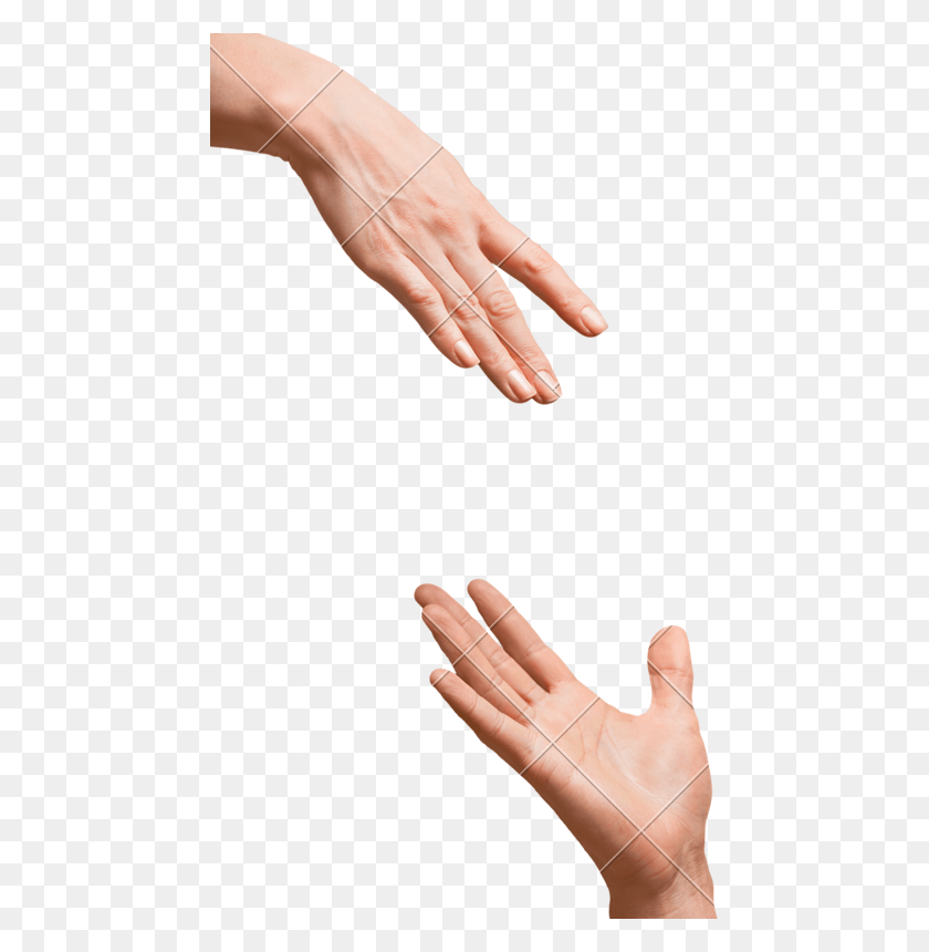 460x800 Hand Reaching Out Hands Touching Each Other, Person, Human, Finger HD PNG Download