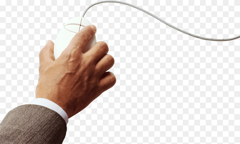 Hand With Mouse Hand Holding Mouse PNG