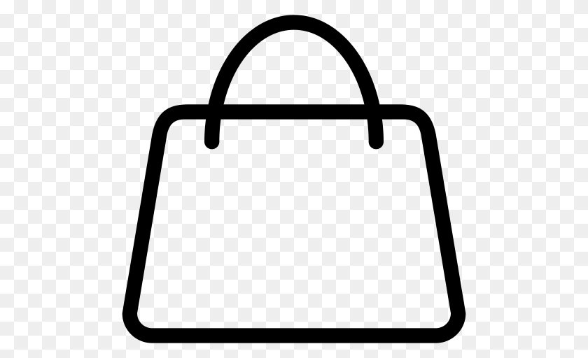 512x512 Handbag Handbag Purse Icon With And Vector Format For Free, Gray Transparent PNG