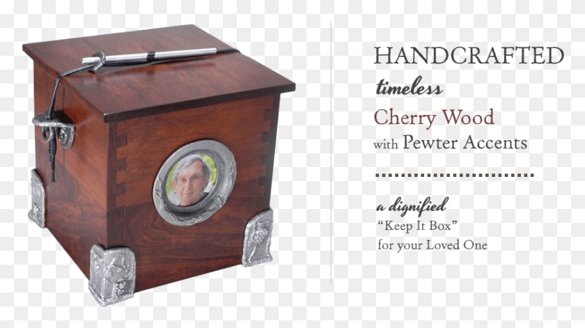 842x444 Handcrafted Timeless Cherry Wood Memorial Urns Table, Electronics, Box, Speaker HD PNG Download