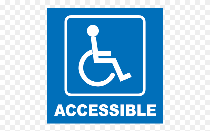 465x465 Handicap Accessible Not Handicap Accessible, Symbol, Sign, Road Sign HD PNG Download
