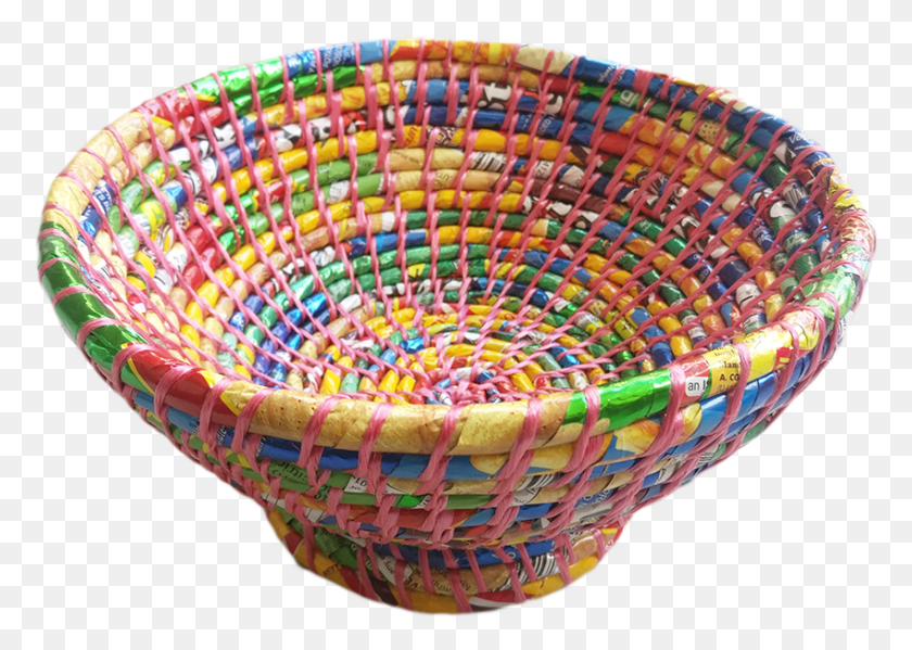 849x587 Handicraft Colorful Plastic Bowl Storage Basket, Weaving, Rug, Birthday Cake HD PNG Download