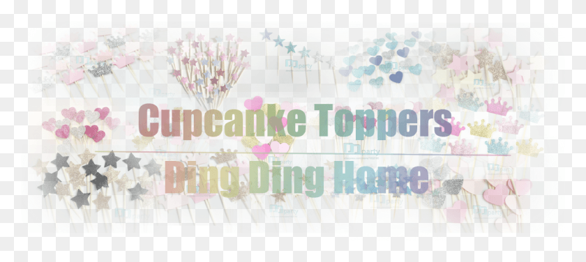 1123x456 Handmade Lovely Pink Heart Cupcake Toppersgirl Floral Design, Photo Booth, Rug, Text HD PNG Download