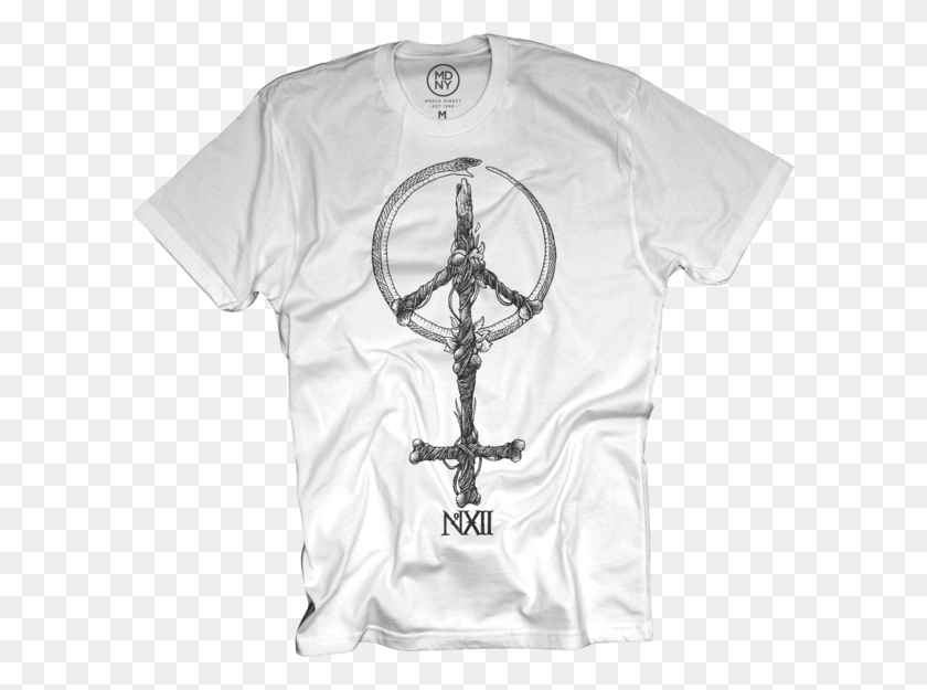 600x565 Handmade Peace Cross Numeral Number 12 Looks Like You T Shirt, Clothing, Apparel, Spear HD PNG Download