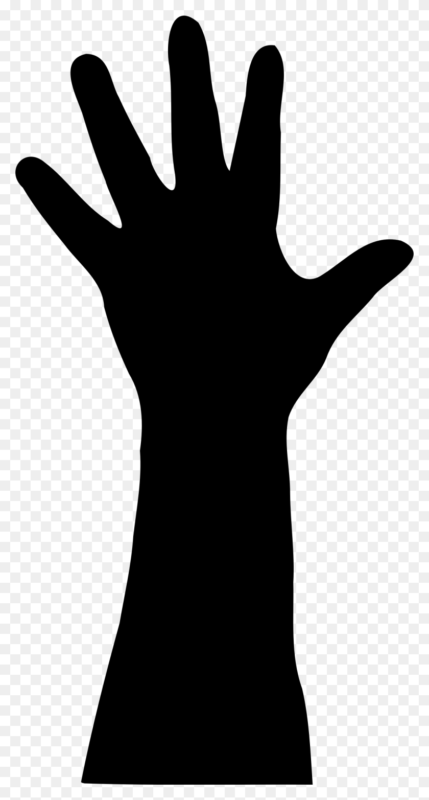 1145x2210 Handprint Clipart Silhouette Hand Silhouette, Gray, World Of Warcraft HD PNG Download