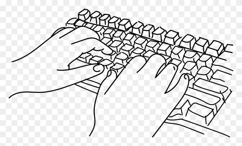 960x554 Hands On Keyboard Drawing, Gray, World Of Warcraft HD PNG Download