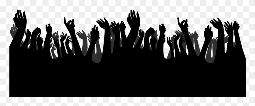 819x306 Hands Up, Nature, Outdoors, Night HD PNG Download