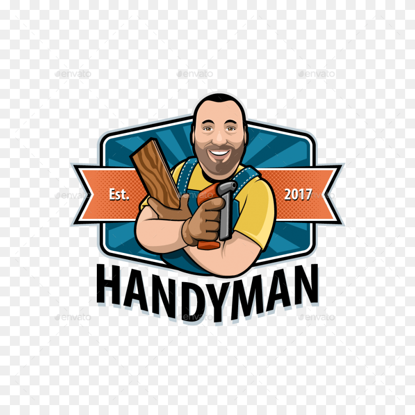 949x950 Handyman Clipart Handyman Logo Transparent Background, Person, Human, Lifejacket HD PNG Download