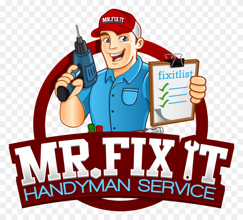 900x808 Handyman Logo Handyman Character Logo, Person, Human, Advertisement HD PNG Download