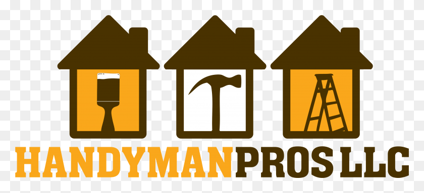 4912x2042 Handyman Pros Logo Llc Business Card Handyman Free, Text, Word, Symbol HD PNG Download