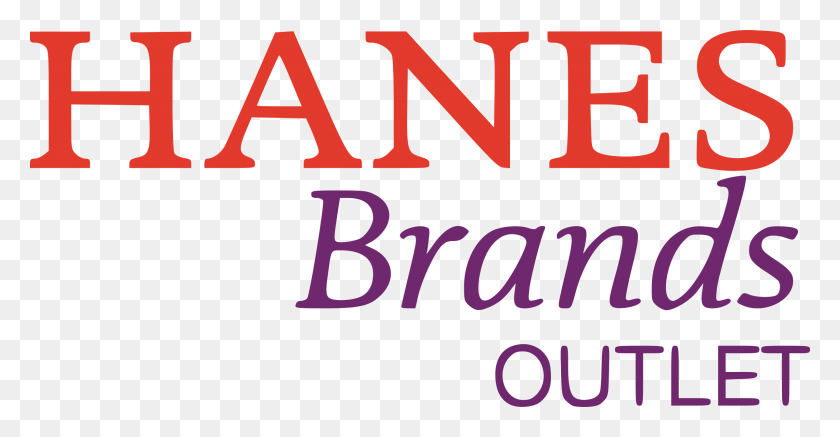 2400x1163 Hanesbrands Outlet Logo Transparent Hanes Brands Outlet Logo, Text, Alphabet, Word HD PNG Download