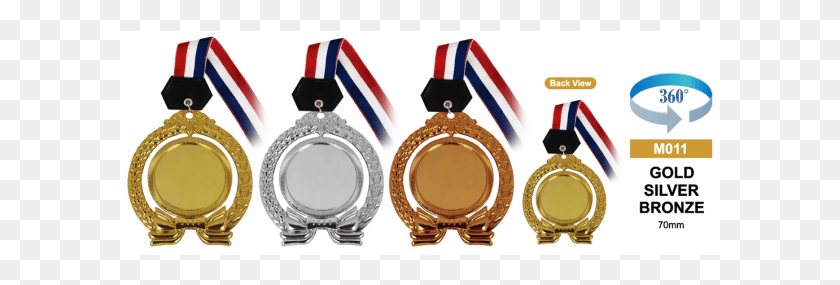 601x225 Золотая Медаль Металлическая Золотая Медаль, Золотая Медаль, Трофей, Наручные Часы Png Скачать