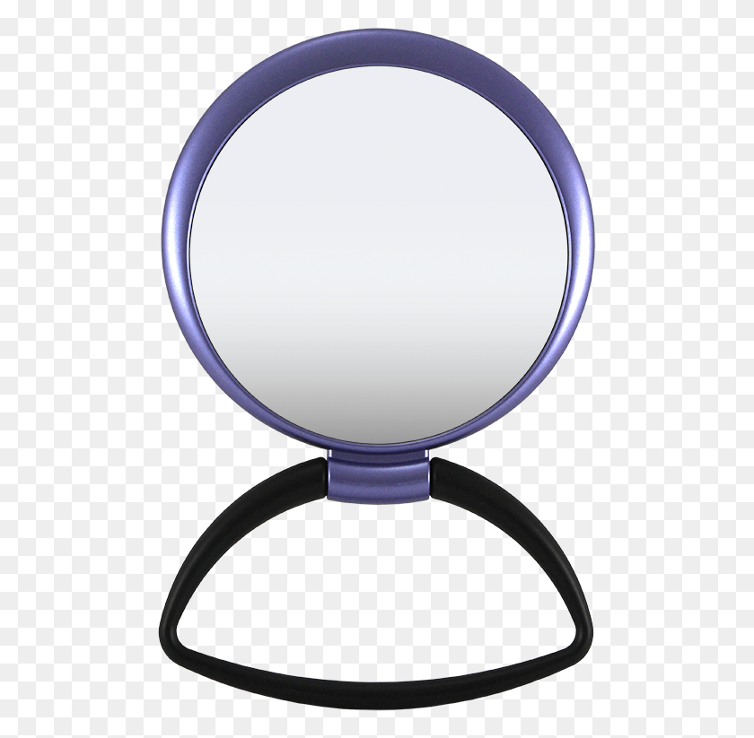 489x763 Hanging Standing Mirror 1x5x Black Handle Matte Circle, Car Mirror HD PNG Download