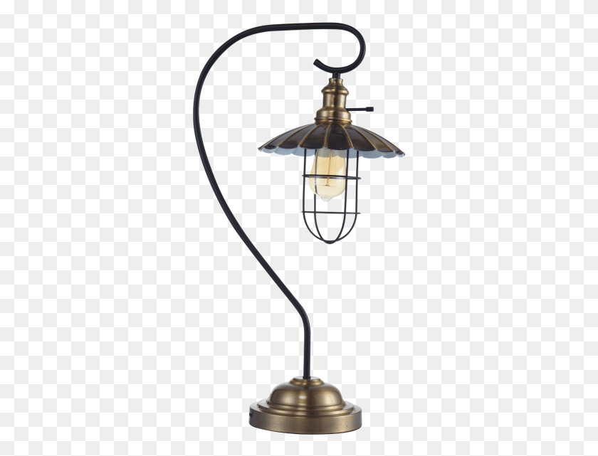 300x581 Hanging Vintage Lantern Style Table Desk Lamp 26 Tal Brass, Lampshade, Light, Table Lamp HD PNG Download