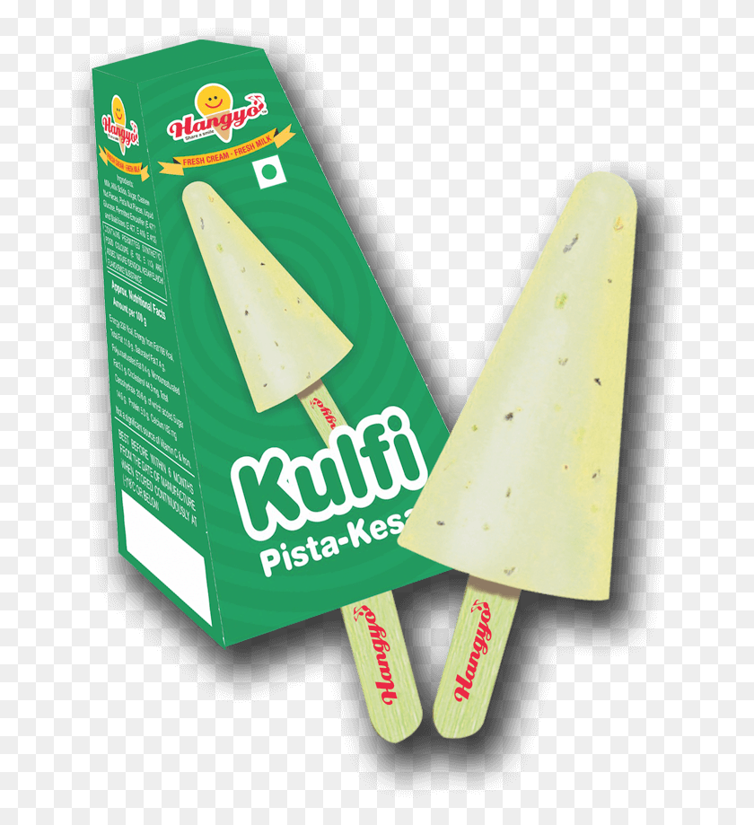 685x859 Hangyo Pista Kulfi Hangyo Ice Cream Kulfi, Ice Pop, Конус Png Скачать