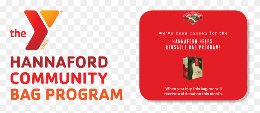 833x328 Hannaford Community Bag Program Purchase A Hannaford Graphic Design, Text, Paper, Word HD PNG Download