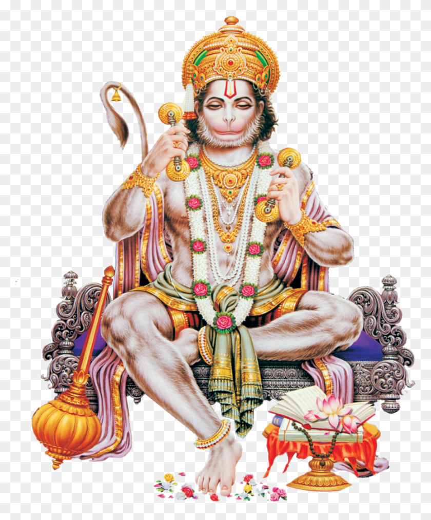 863x1055 Hanuman Pic Hanuman, Person, Human, Crowd HD PNG Download