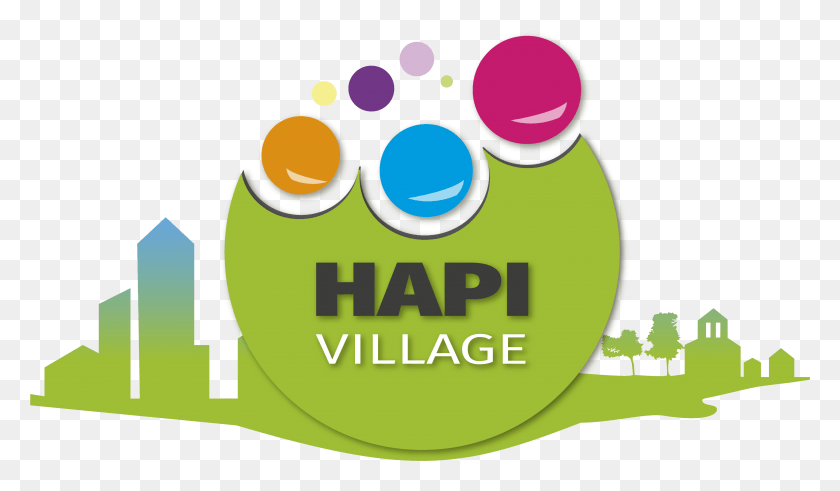 3384x1874 Логотип Hapi Town Digital Village, Электроника, Текст Hd Png Скачать