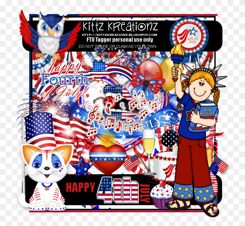 744x715 Happy 4th July Ftu Kit, Person, Human, Poster HD PNG Download