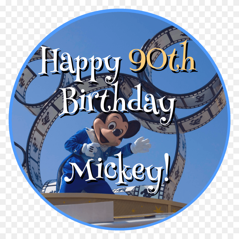 1941x1941 Happy 90th Birthday Mickey Mouse Dvd, Disk, Person, Human HD PNG Download