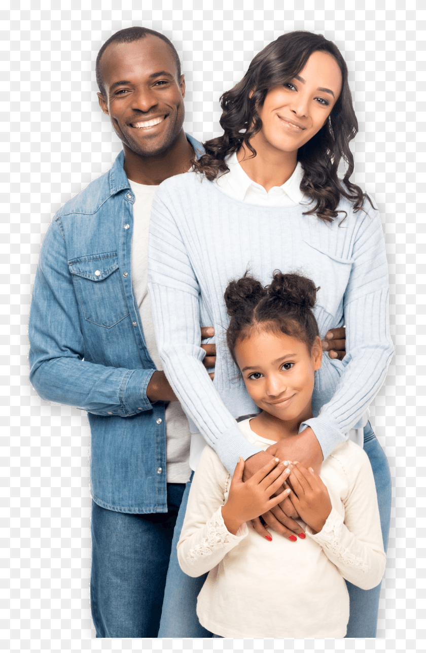 1149x1808 Happy African American Family, Pants, Clothing, Apparel HD PNG Download