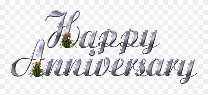 4600x1927 Happy Anniversary Transparent Images Happy Anniversary Text, Alphabet, Plant, Word HD PNG Download