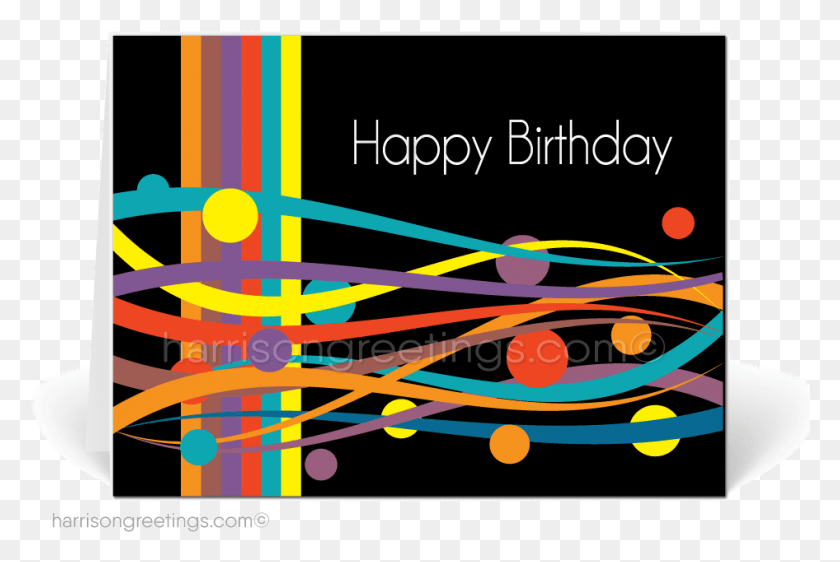 946x610 Happy Birthday Card Modern, Graphics, Text HD PNG Download