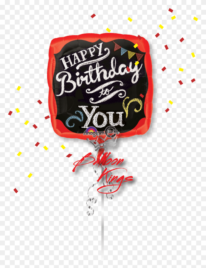 891x1180 Happy Birthday Chalkboard Calligraphy, Paper, Confetti, Text HD PNG Download