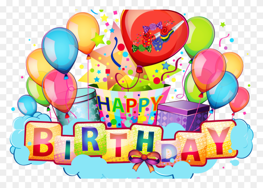 1159x801 Happy Birthday Clipart Zellox Cartoon Picture Of Happy Birthday, Graphics, Birthday Party HD PNG Download
