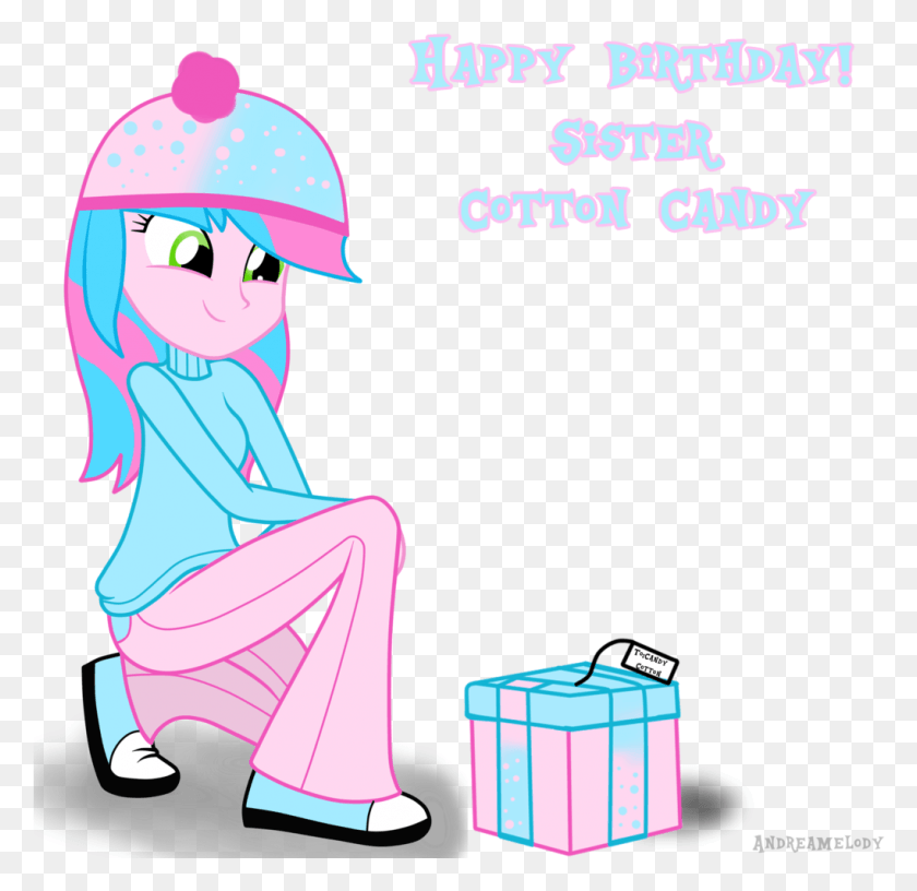1019x988 Happy Birthday Cotton Candy By Andreasemiramis Happy Happy Birthday Cotton Candy, Person, Human, Helmet HD PNG Download