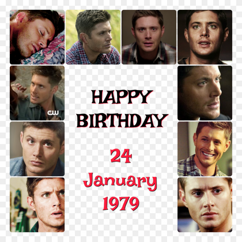 800x800 Happy Birthday Dean Winchester Collage, Poster, Advertisement, Person HD PNG Download