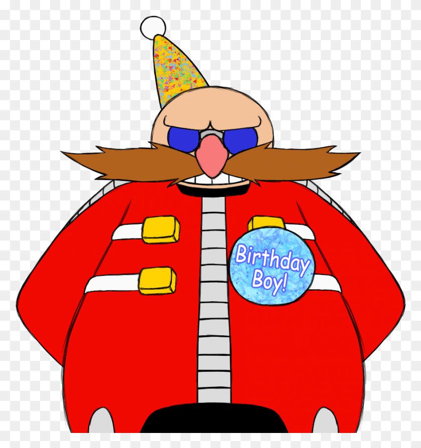 880x942 Happy Birthday Dr Eggman Eggman Happy Birthday, Clothing, Apparel, Hat HD PNG Download