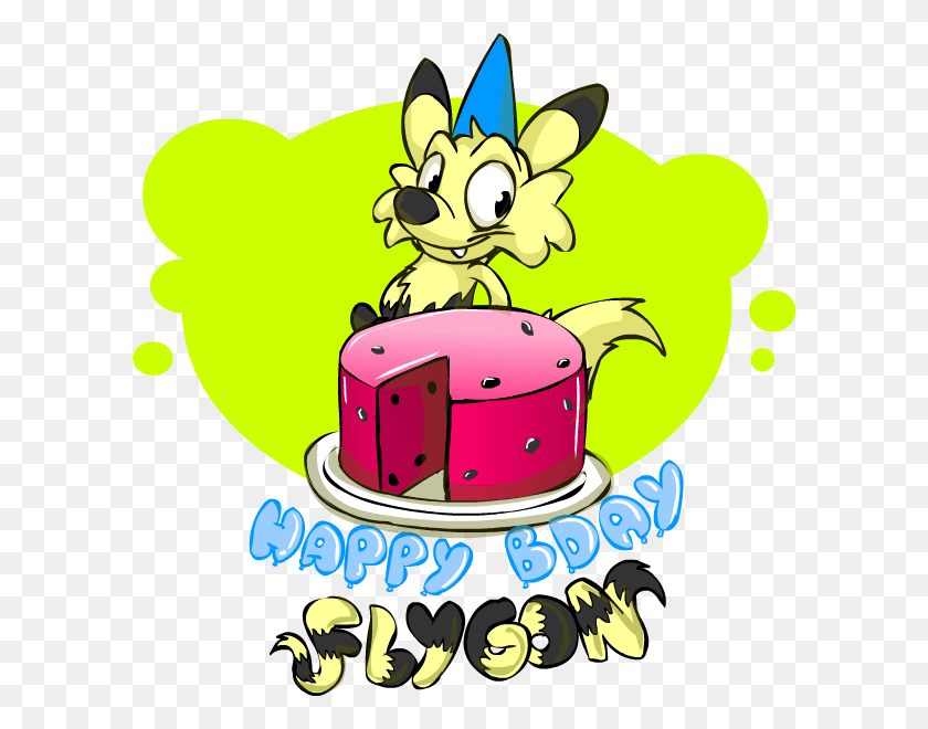 600x600 Happy Birthday Flygon, Birthday Cake, Cake, Dessert HD PNG Download