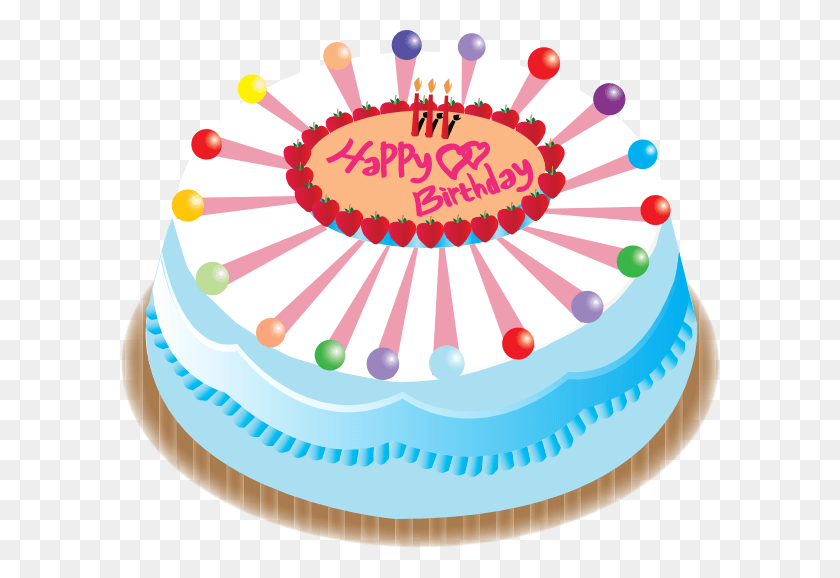 600x518 Happy Birthday Friends Forever, Birthday Cake, Cake, Dessert HD PNG Download
