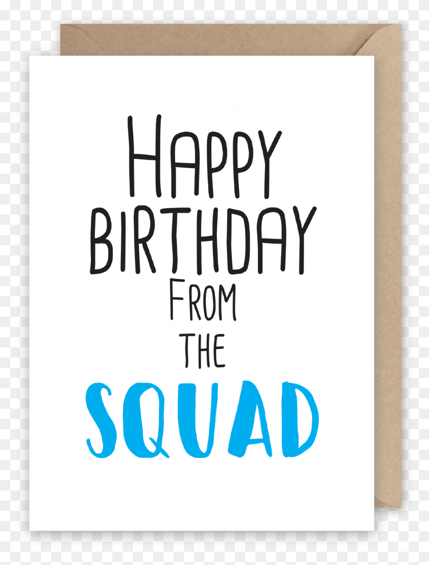 1286x1725 Happy Birthday From The Squad Poster, Text, Alphabet HD PNG Download