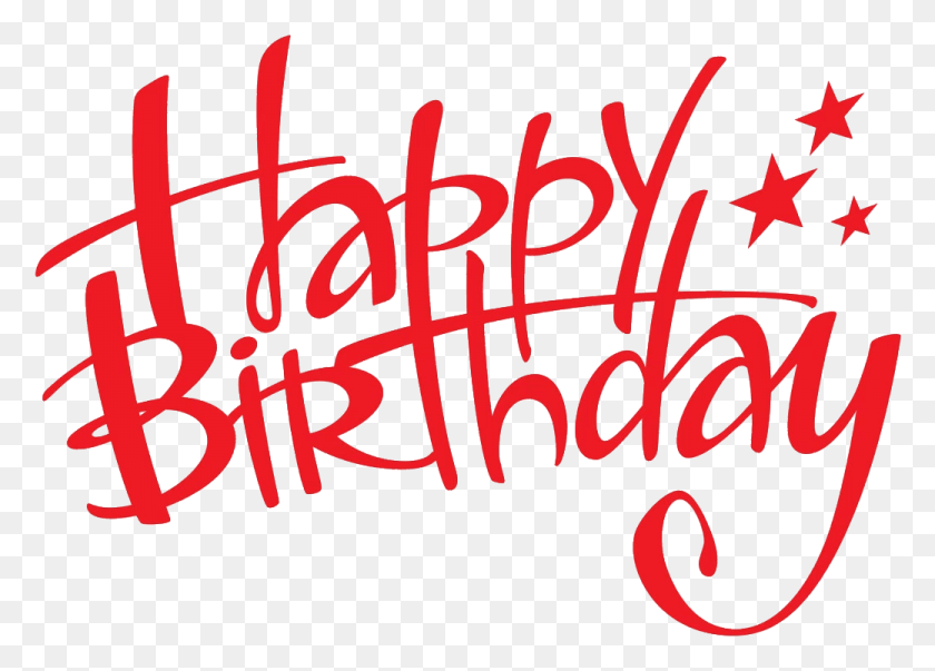 1040x724 Happy Birthday Happy Birth Day Text, Handwriting, Label, Calligraphy HD PNG Download