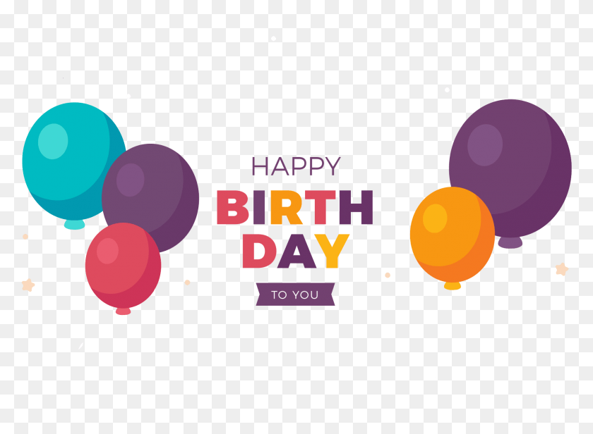 1849x1320 Happy Birthday Images, Ball, Balloon, Pac Man HD PNG Download