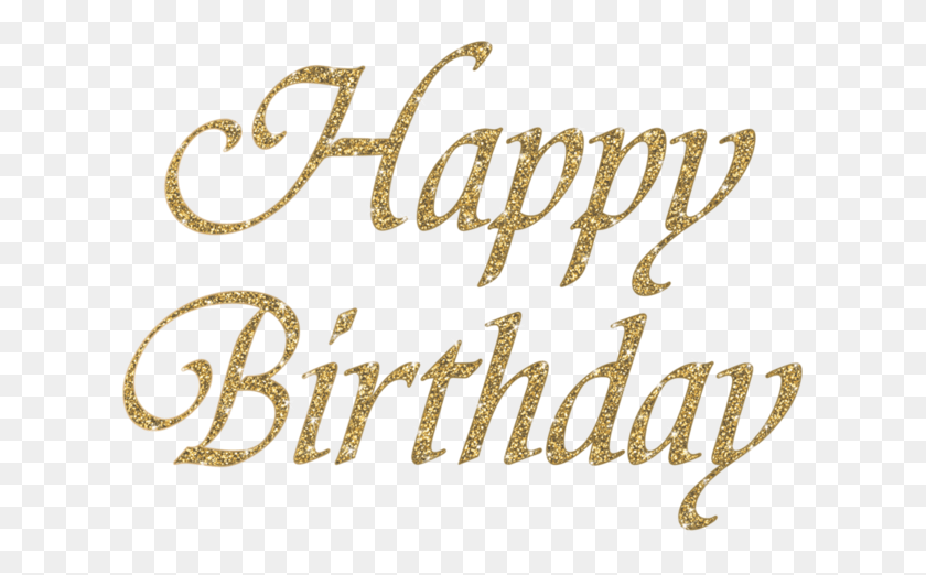 621x462 Happy Birthday Letter Photo Happy Birthday Gold, Text, Calligraphy, Handwriting HD PNG Download