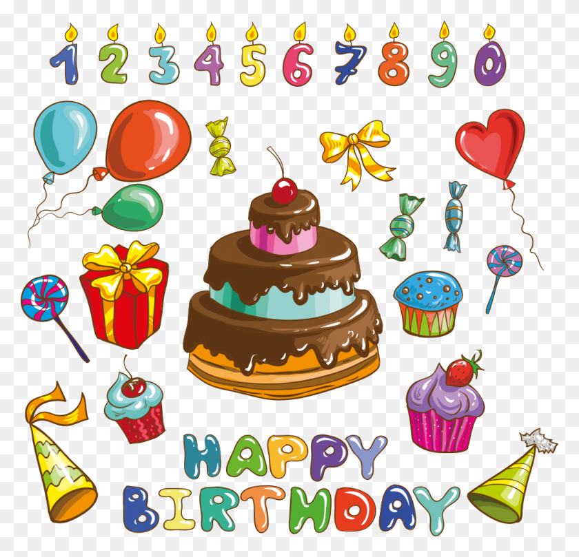 Happy Birthday Logo Birthday Wishes Image Clipart Happy Birthday Cake Cartoon, Dessert, Food, Birthday Cake HD PNG Download