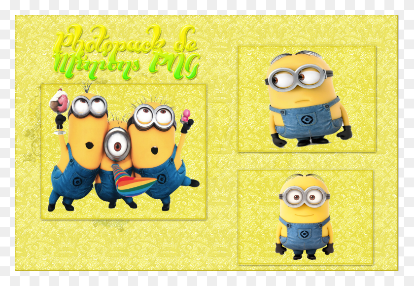 1500x1000 Happy Birthday Minions Photopack De Minions Transparent Background Minions, Toy, Outdoors HD PNG Download