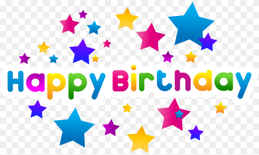 Happy Birthday Text Decor Clipart Gallery, Art, Graphics, Person Sticker PNG