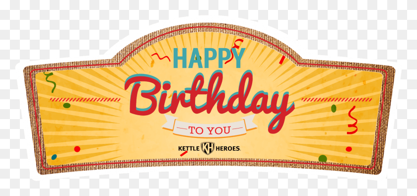 2022x870 Happy Birthday To You, Label, Text, Food HD PNG Download