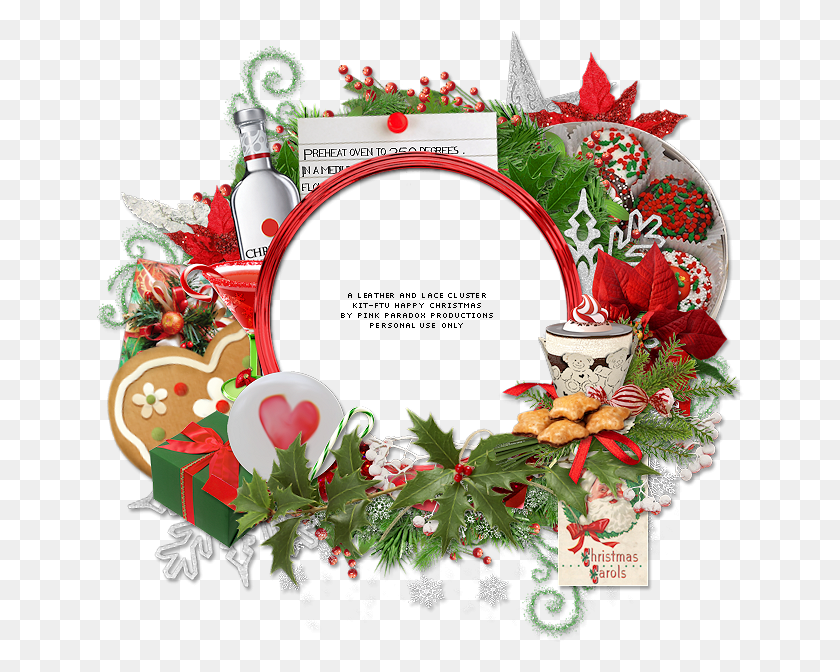 648x612 Descargar Png / Feliz Navidad Etiqueta Y Cluster Frame Gratis Navidad, Gráficos, Árbol Hd Png