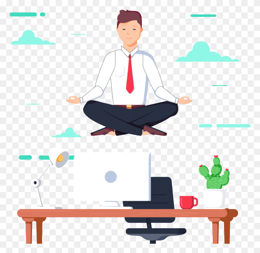 1009x980 Happy Customer Sitting, Person, Human, Monitor HD PNG Download