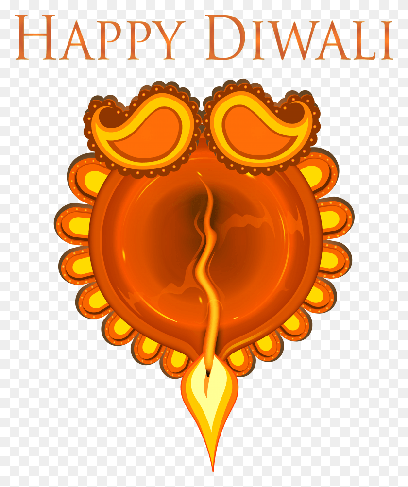 6369x7706 Happy Diwali Decoration Clip Art Image HD PNG Download