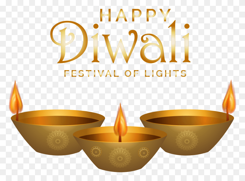 7811x5614 Happy Diwali Diya HD PNG Download